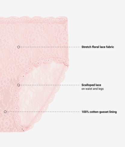 Effortlessly Lace Hipster - Blush Pink | Wacoal Best Seller