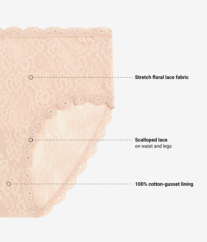 Effortlessly Lace Hipster - Au Natural | Wacoal Recommended