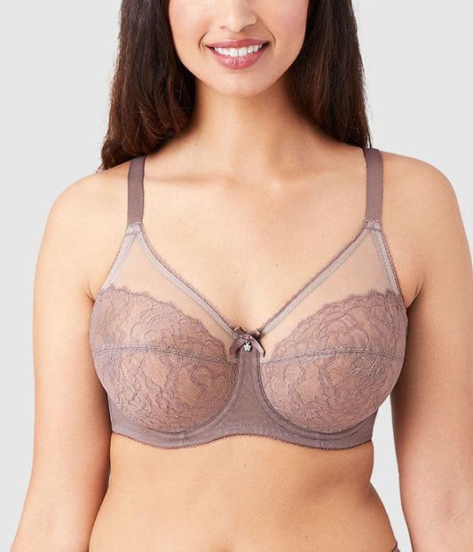 Retro Chic Full Figure Underwire Bra - Cappuccino | Wacoal Latest