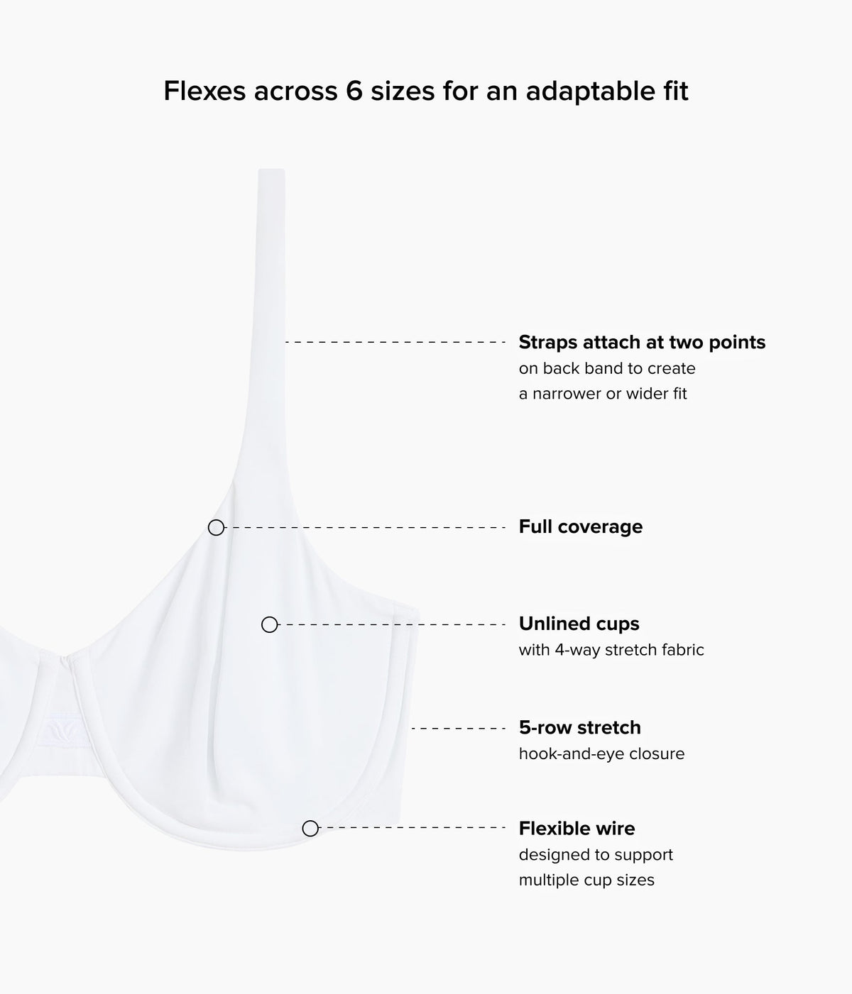 Ever Flexing™ Underwire Bra - White | Wacoal Value