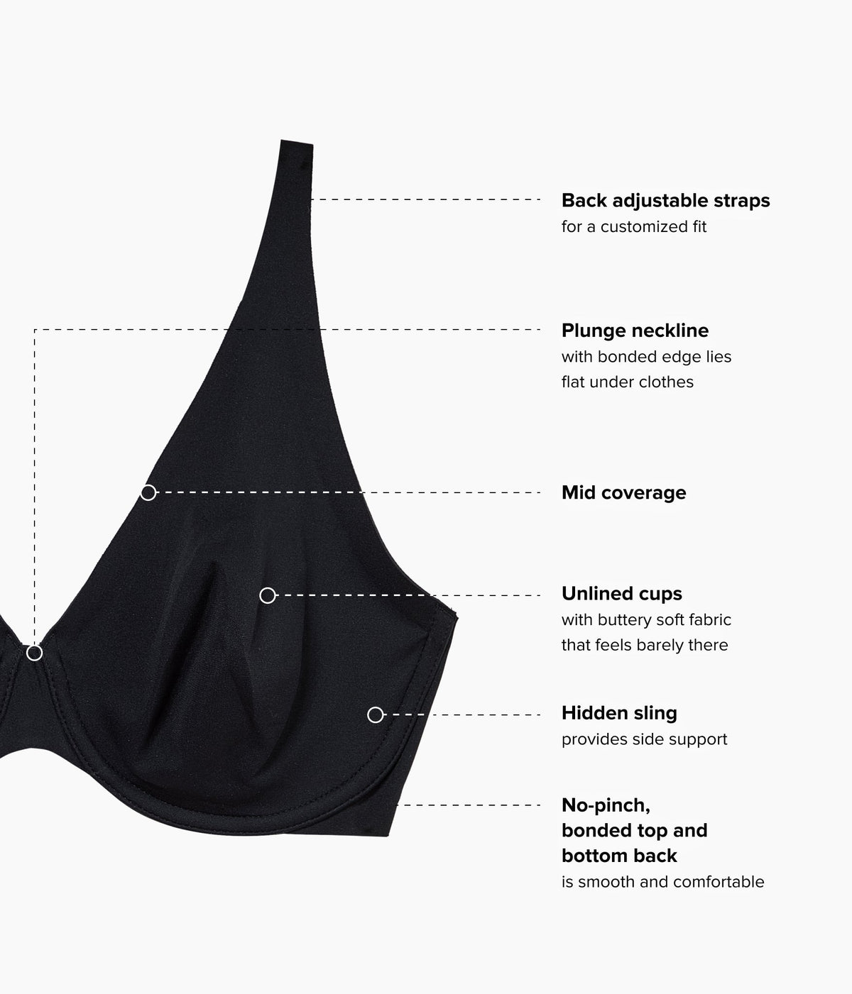 Better Than Braless™ Underwire Bra - Black | Wacoal Classic