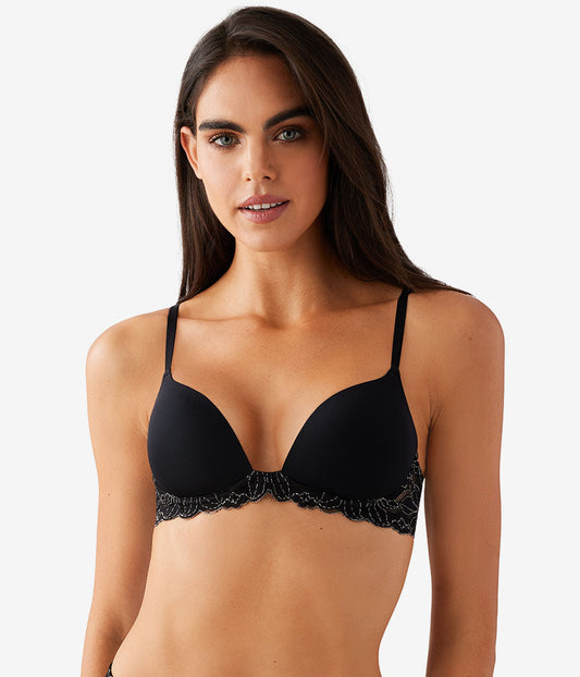 Feeling Famous Wire Free Push Up Bra - Night/Angel Wing | Wacoal Exclusive
