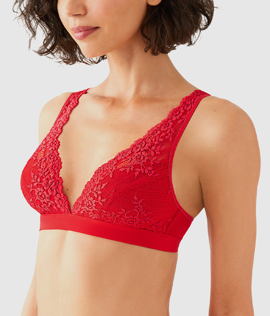 Embrace Lace® Wire Free Bralette - Equestrian Red | Wacoal Popular
