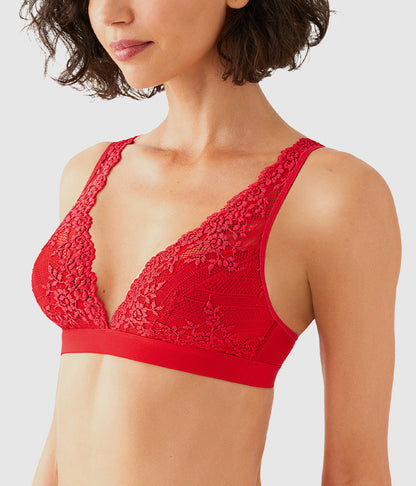 Embrace Lace® Wire Free Bralette - Equestrian Red | Wacoal Popular