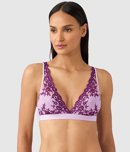 Embrace Lace® Wire Free Bralette - Lavender Sage/Dark Purple | Wacoal Deals