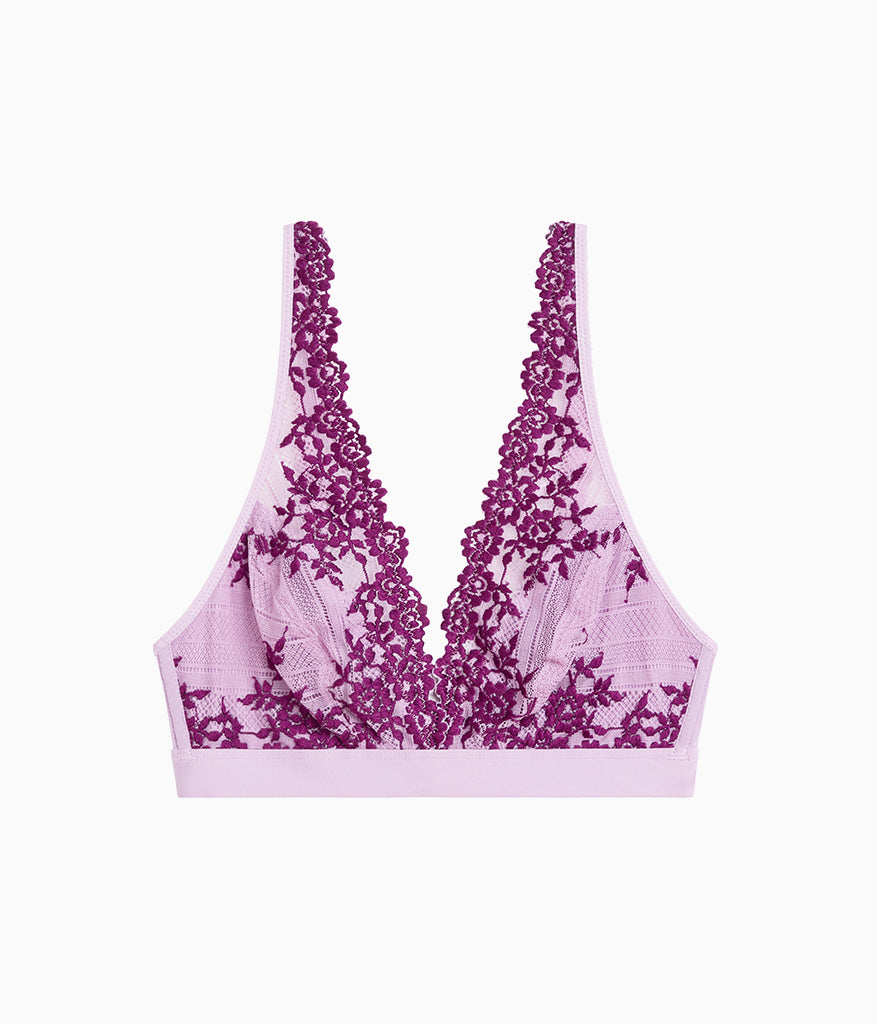 Embrace Lace® Wire Free Bralette - Lavender Sage/Dark Purple | Wacoal Deals