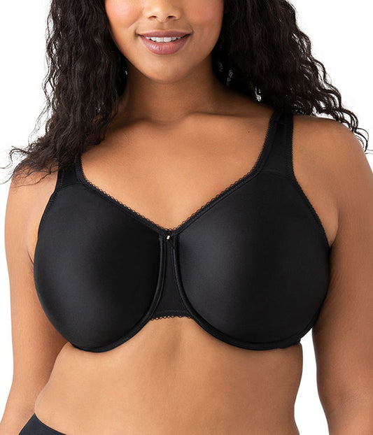 Basic Beauty Full Figure Seamless Underwire Bra - Black | Wacoal Featured