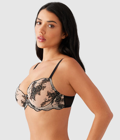 Midnight Soiree Underwire Bra - Caviar | Wacoal Essential