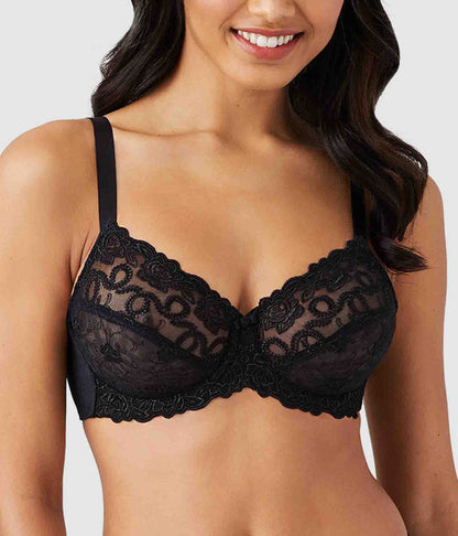 Renaissance Rose Underwire Bra - Black | Wacoal Customer Favorite