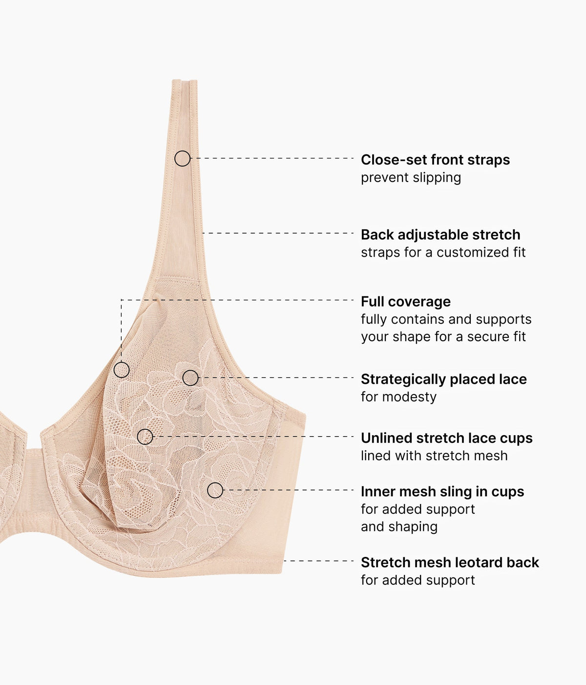 Stark Beauty Underwire Bra - Sand | Wacoal Latest