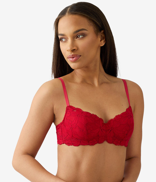 Feeling Famous Balconette Contour Bra - Chili Pepper/Biking Red | Wacoal Best Price