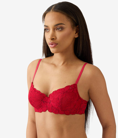 Feeling Famous Balconette Contour Bra - Chili Pepper/Biking Red | Wacoal Best Price