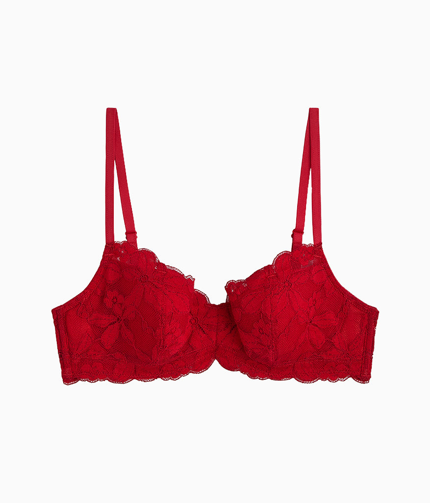 Feeling Famous Balconette Contour Bra - Chili Pepper/Biking Red | Wacoal Best Price