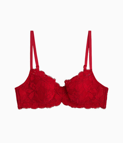 Feeling Famous Balconette Contour Bra - Chili Pepper/Biking Red | Wacoal Best Price