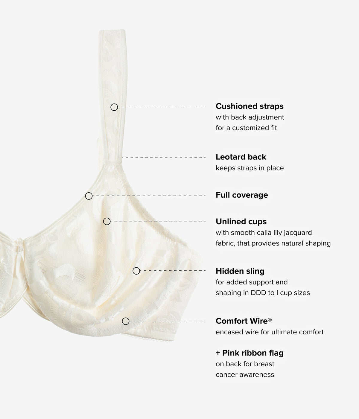 Awareness Underwire Bra - Ivory | Wacoal Trending
