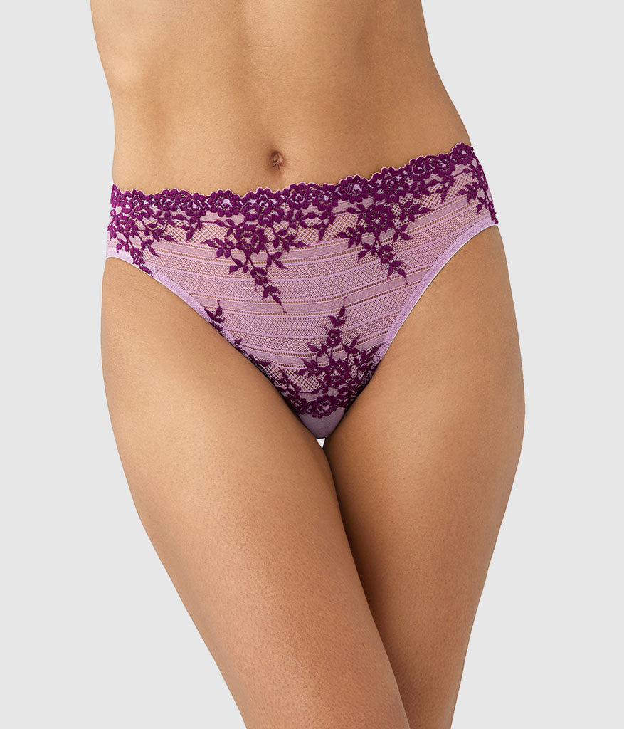 Embrace Lace® Hi-Cut - Lavender Sage/Dark Purple | Wacoal Featured