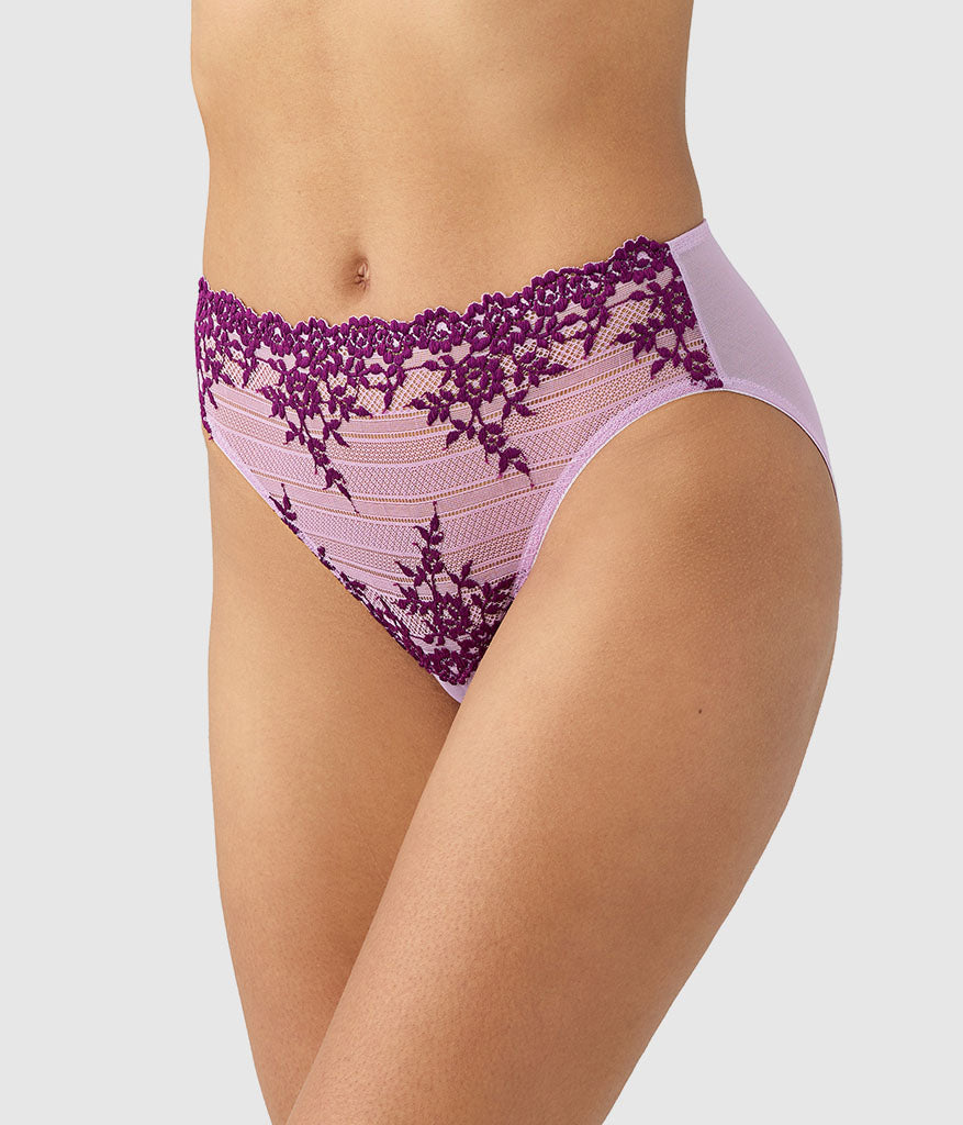 Embrace Lace® Hi-Cut - Lavender Sage/Dark Purple | Wacoal Featured