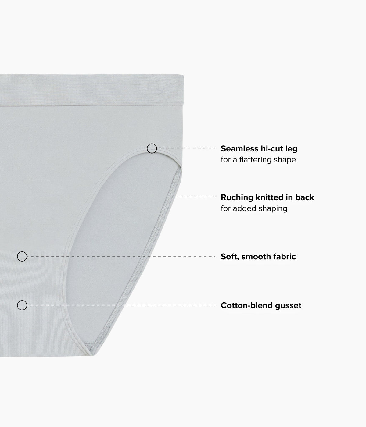 B-Smooth® Seamless Hi-Cut - Belgian Block | Wacoal Essential