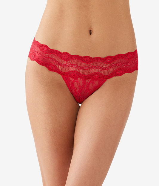Lace Kiss Thong - Crimson Red | Wacoal Value
