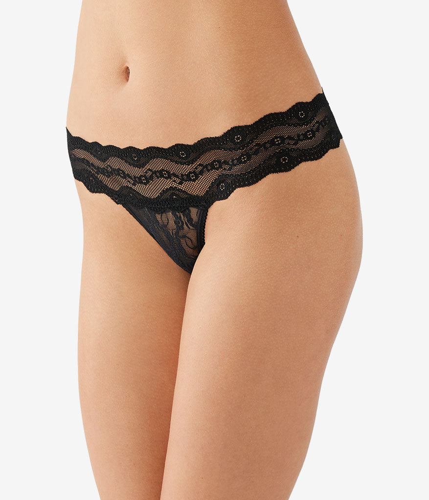 Lace Kiss Thong Panty Pack - Rose Smoke/Au Natural/Night | Wacoal Great Value