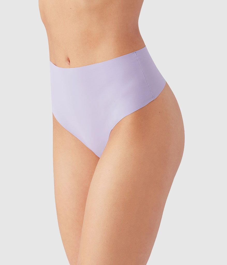 b.bare Hi-Waist Thong - Lavender Gray | Wacoal Featured