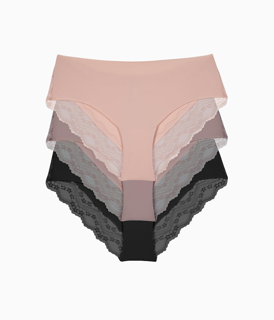 b.bare Cheeky Panty Pack - Rose Smoke/Antler/Night | Wacoal Deals