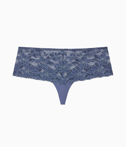 Feeling Famous Tanga - Crown Blue/ Blue Glow | Wacoal New