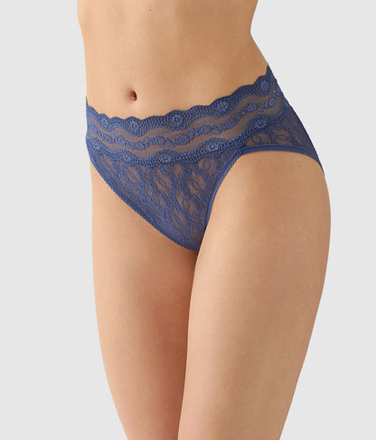 Lace Kiss Hi-Leg - Crown Blue | Wacoal Customer Favorite