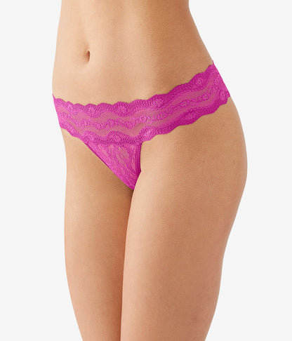 Lace Kiss Thong - Fuchsia Red | Wacoal Exclusive