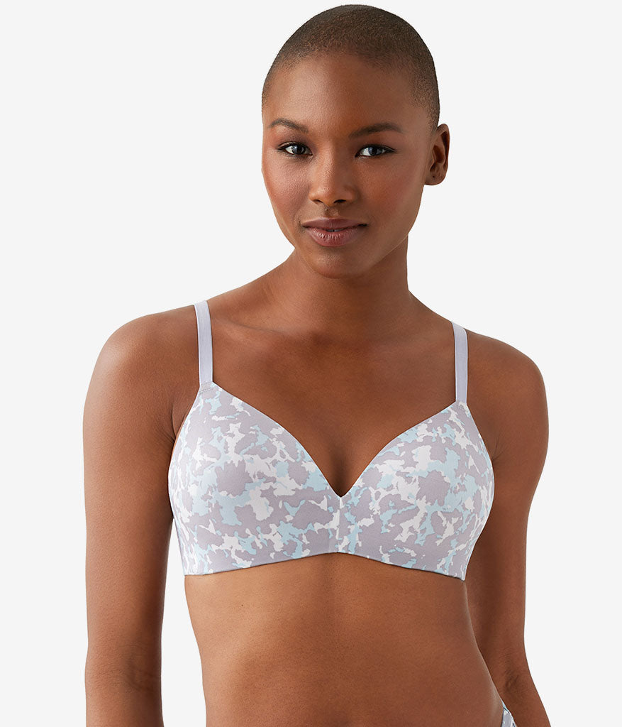 Future Foundation Wire Free T-Shirt Bra - Dream Blue/Gray Camouflage | Wacoal Value