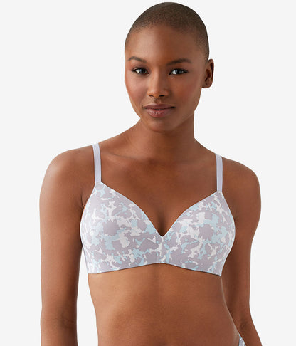 Future Foundation Wire Free T-Shirt Bra - Dream Blue/Gray Camouflage | Wacoal Value