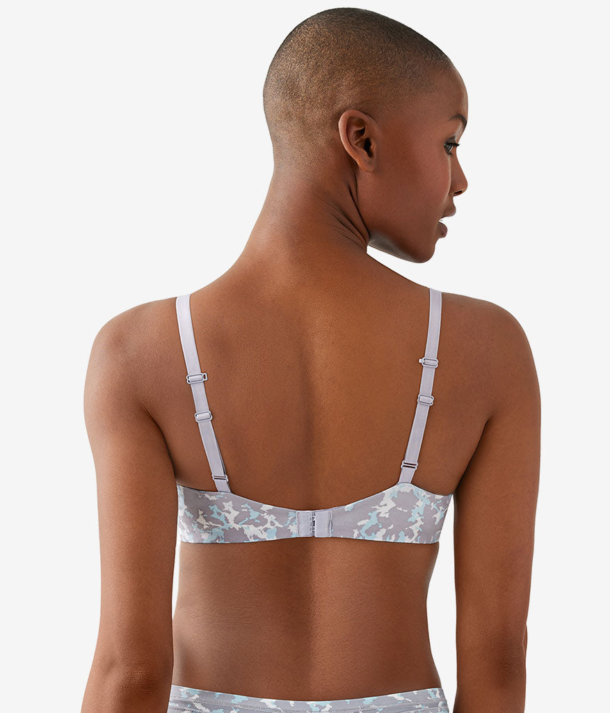 Future Foundation Wire Free T-Shirt Bra - Dream Blue/Gray Camouflage | Wacoal Value