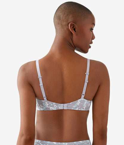 Future Foundation Wire Free T-Shirt Bra - Dream Blue/Gray Camouflage | Wacoal Value
