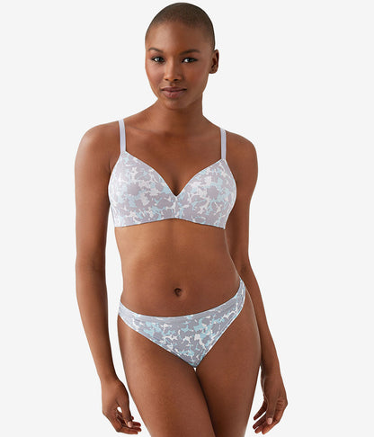 Future Foundation Wire Free T-Shirt Bra - Dream Blue/Gray Camouflage | Wacoal Value