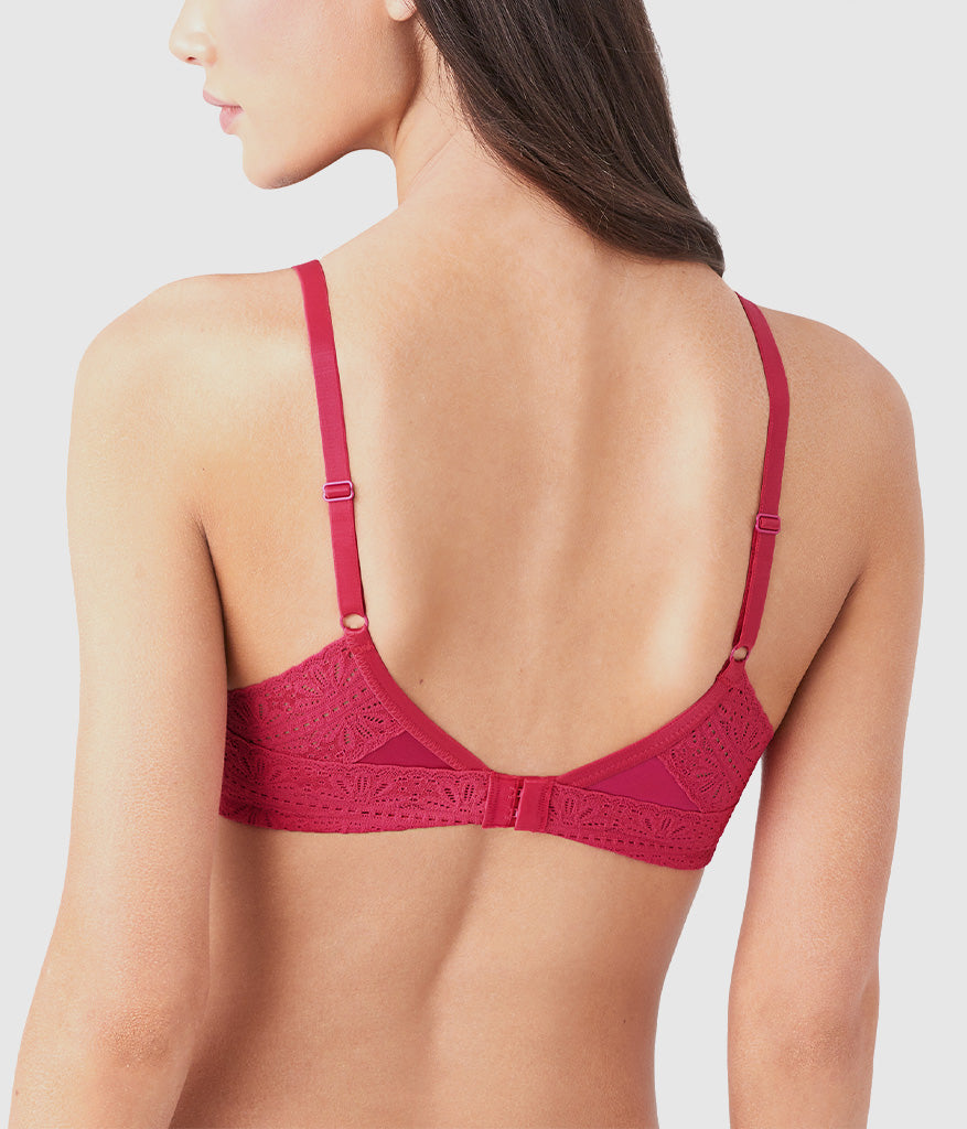 Future Foundation Wire Free T-Shirt Bra with Lace - Bright Rose | Wacoal New