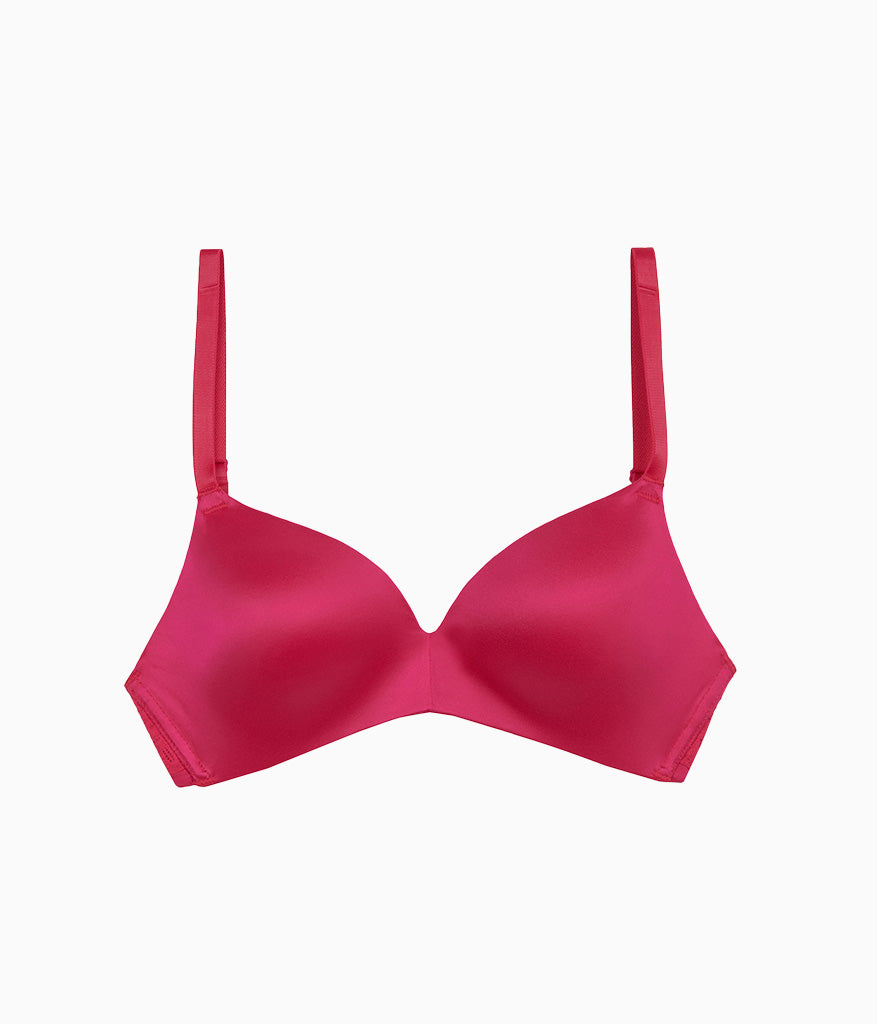 Future Foundation Wire Free T-Shirt Bra with Lace - Bright Rose | Wacoal New