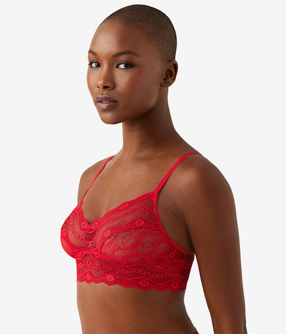 Lace Kiss Bralette - Crimson Red | Wacoal Hot Sale