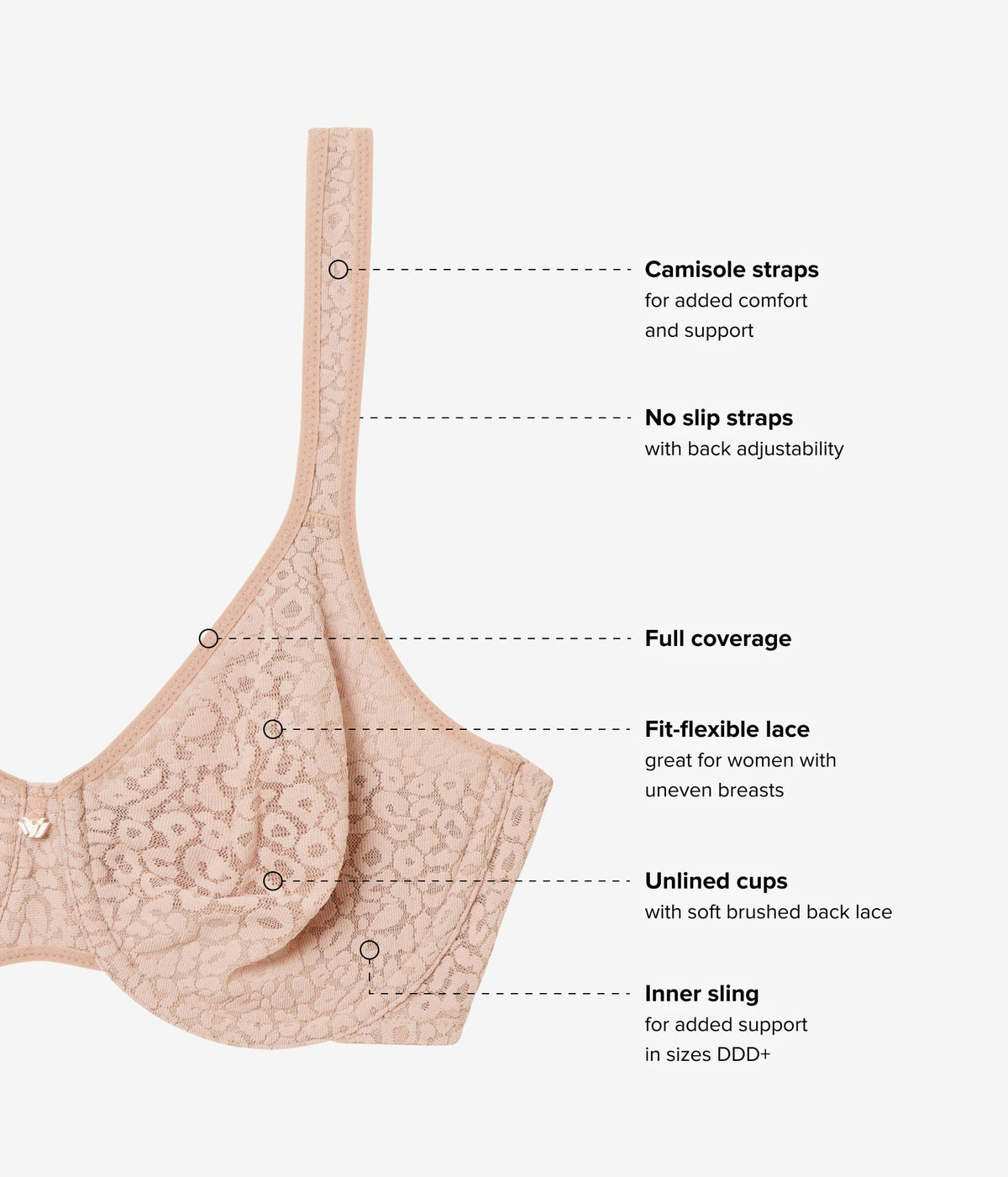 High Bar™ Underwire Bra - Roebuck | Wacoal Popular