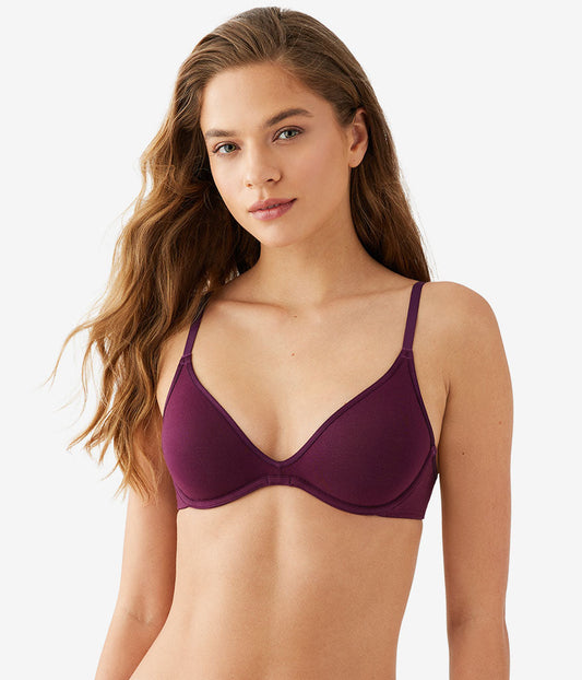 Cotton To A Tee Scoop Underwire Bra - Potent Purple | Wacoal Classic