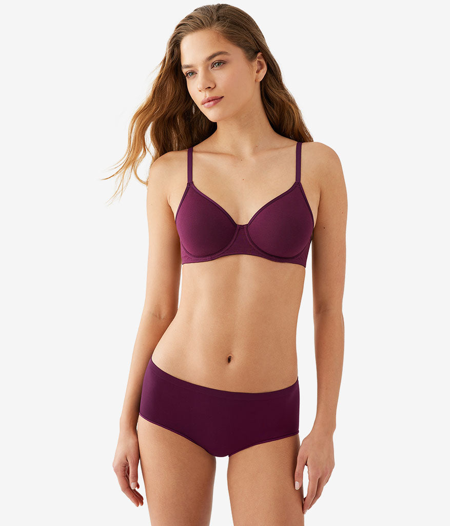 Cotton To A Tee Underwire Bra - Potent Purple | Wacoal Customer Favorite