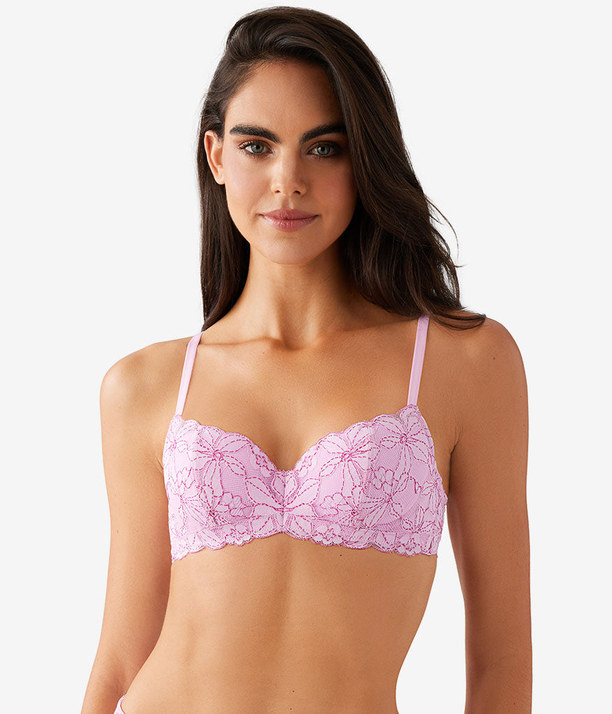 Feeling Famous Balconette Contour Bra - Pink Lavender/Very Berry | Wacoal Premium