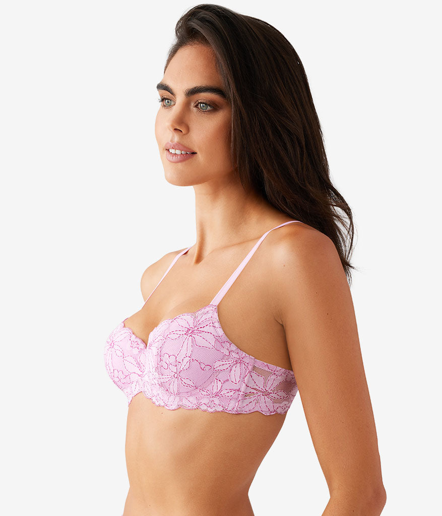 Feeling Famous Balconette Contour Bra - Pink Lavender/Very Berry | Wacoal Premium