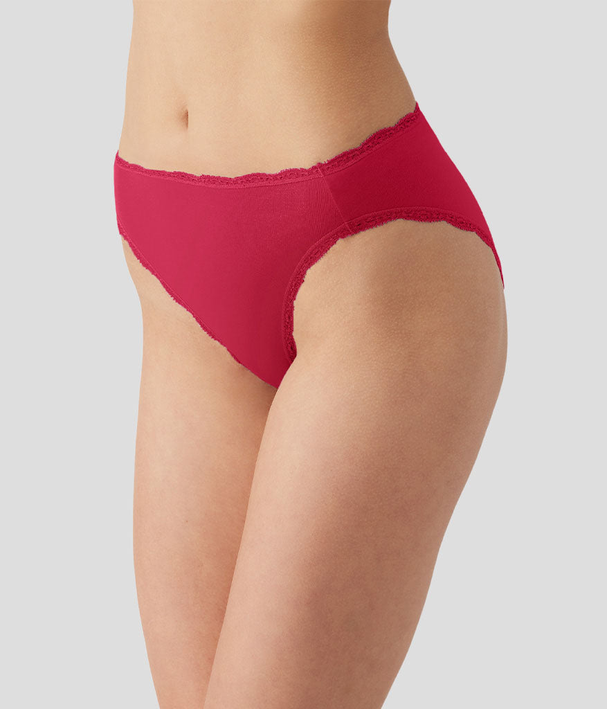 Inspired Eyelet Hi-Leg - Cerise | Wacoal Exclusive