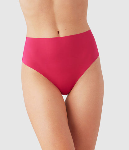 b.bare Hi-Waist Thong - Cerise | Wacoal Trending