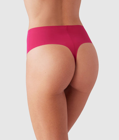 b.bare Hi-Waist Thong - Cerise | Wacoal Trending