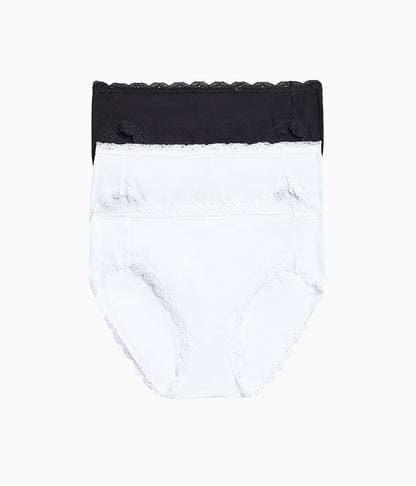 Inspired Eyelet Hi-Leg Panty Pack - White/White/Night | Wacoal Exclusive