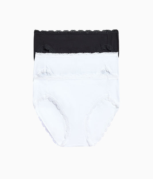 Inspired Eyelet Hi-Leg Panty Pack - White/White/Night | Wacoal Exclusive