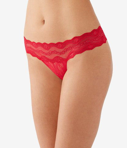 Lace Kiss Thong Panty Pack - White/Crimson Red/Night | Wacoal Exclusive