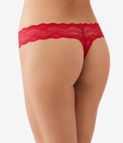 Lace Kiss Thong Panty Pack - White/Crimson Red/Night | Wacoal Exclusive