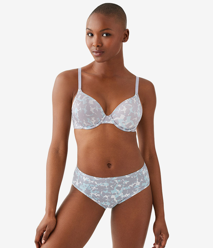 Future Foundation T-Shirt Bra - Dream Blue/Gray Camouflage | Wacoal Deals